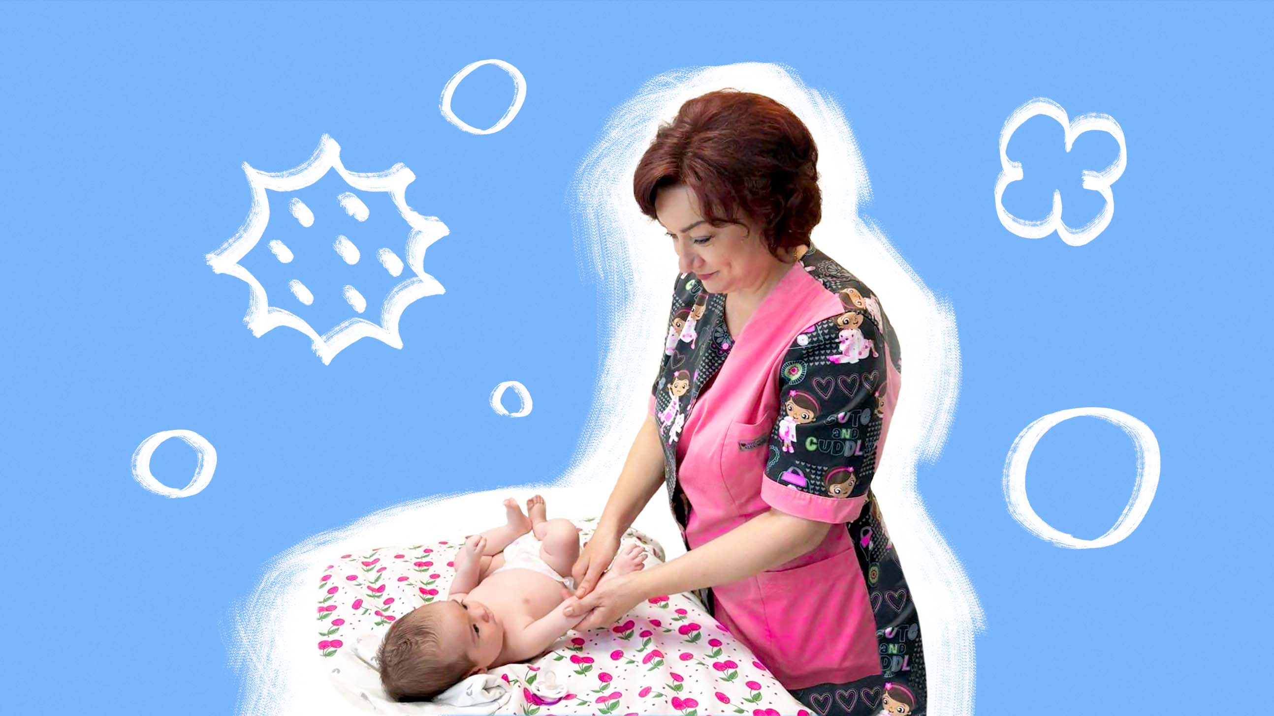 Массаж для новорожденных: польза процедур и техника выполнения.